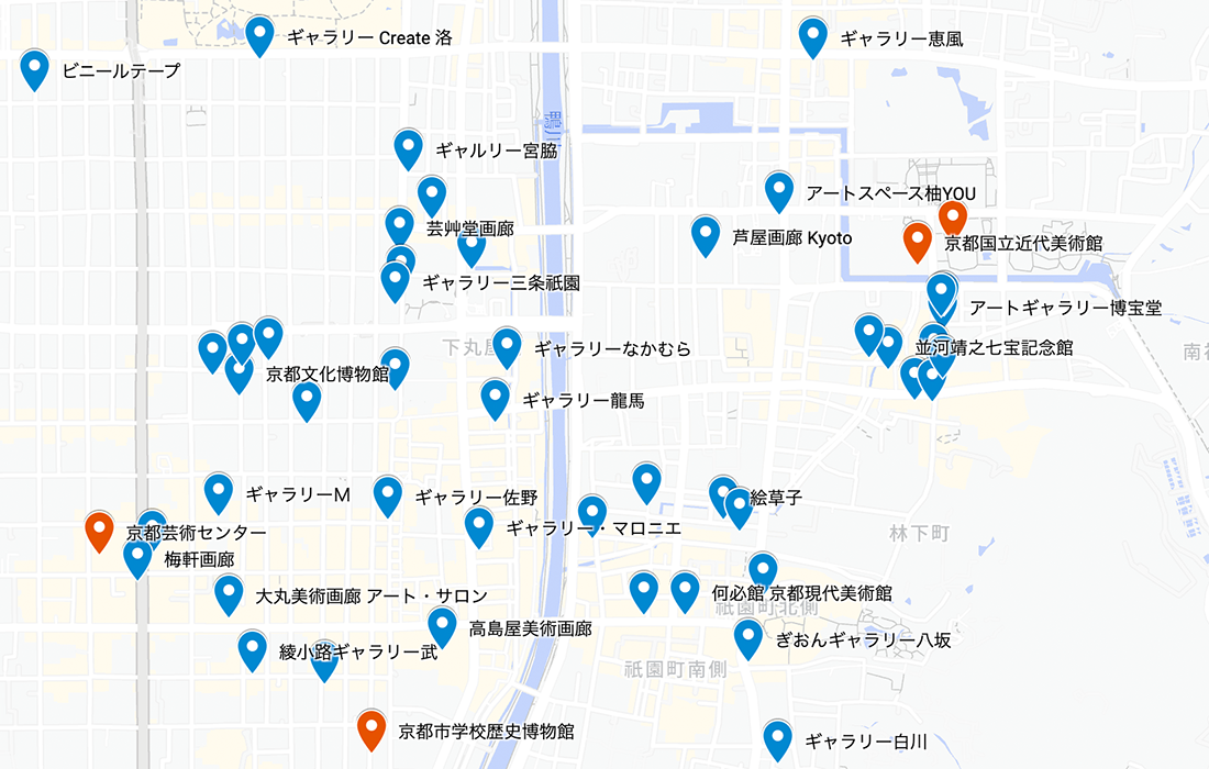 画廊マップ